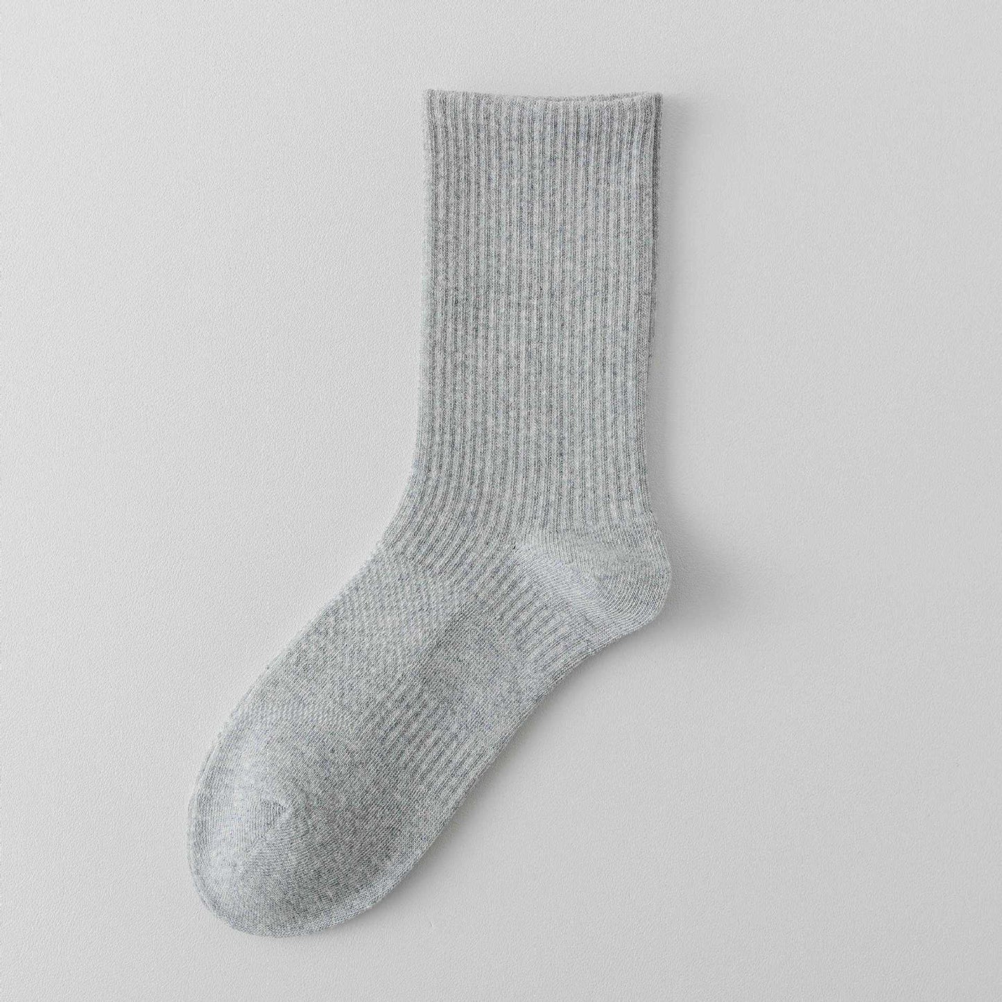 White mid-calf socks