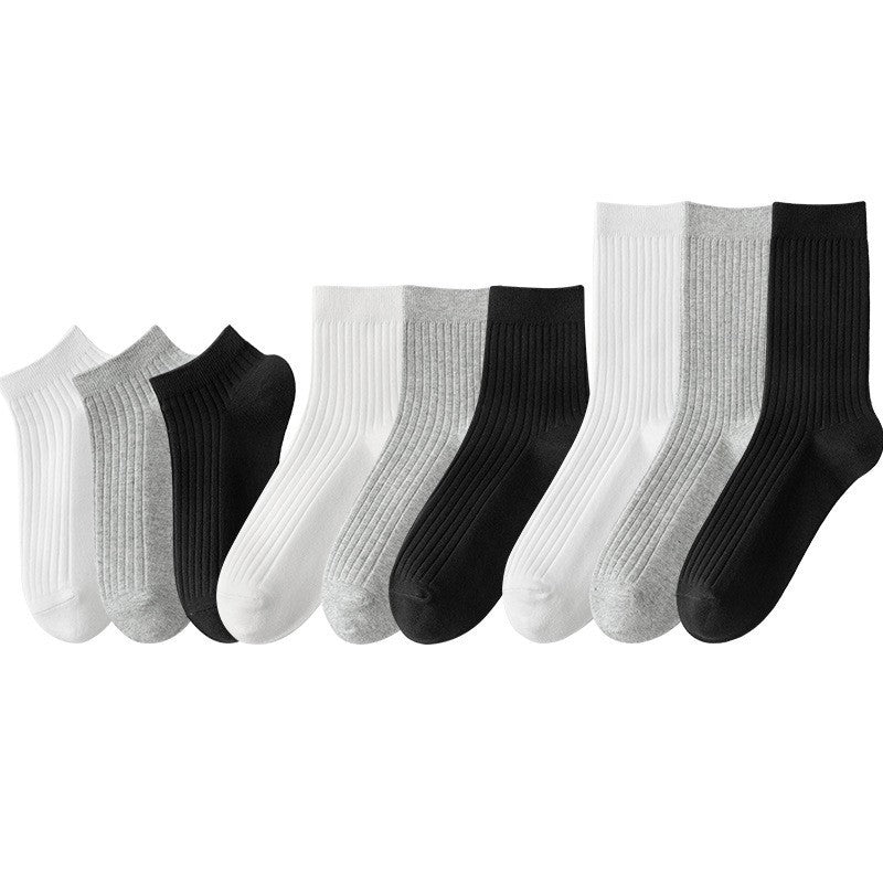 White mid-calf socks