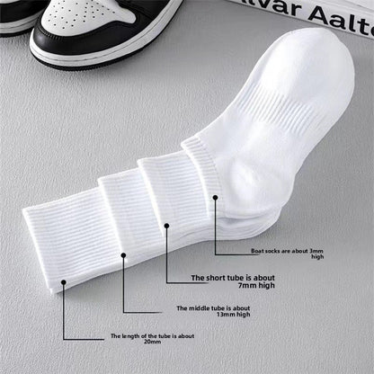 White mid-calf socks