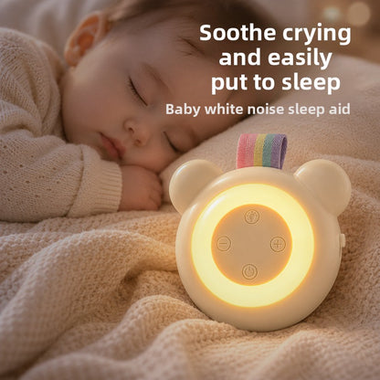 White Noise Baby Sleep Soother with Intelligent Cry Detection and Colorful Night Light