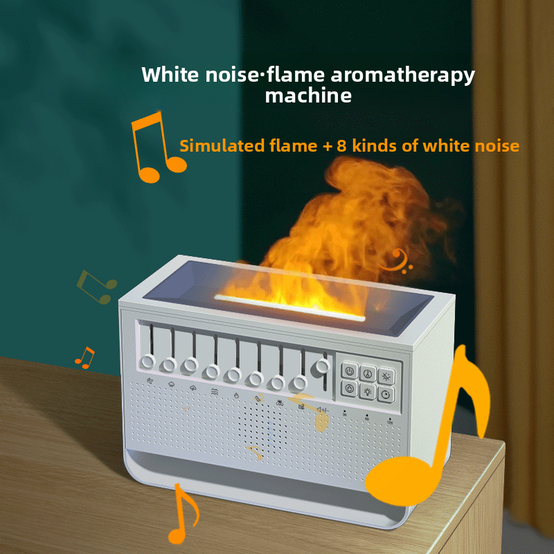 White Noise Flame Aromatherapy Diffuser