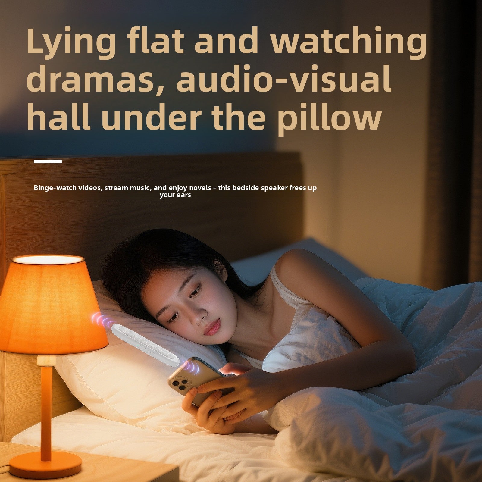 White noise for under-pillow sleep