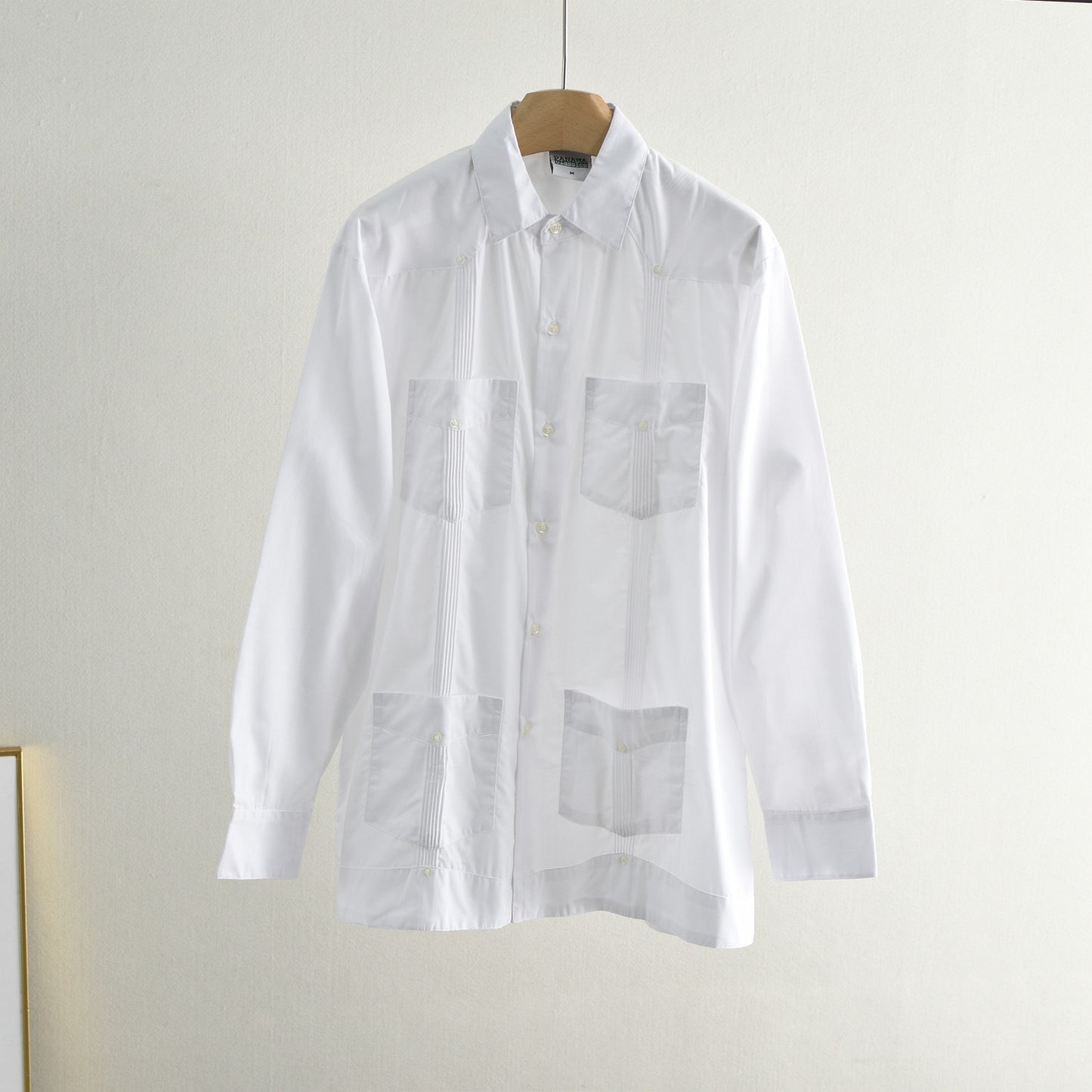 White Patchwork Casual Shirt