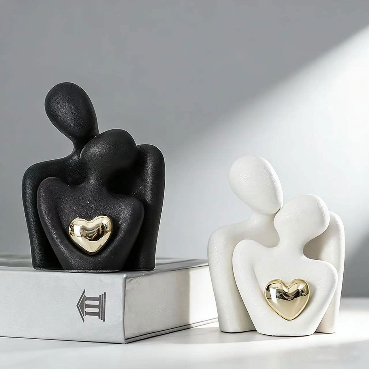 White porcelain sculpture