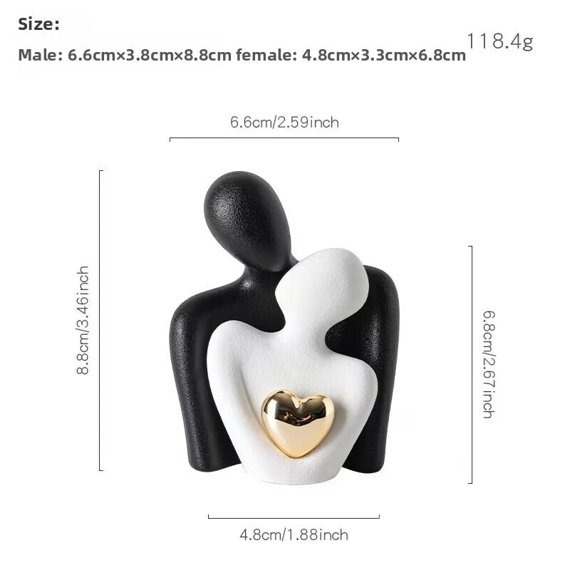 White porcelain sculpture