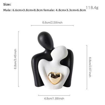 White porcelain sculpture