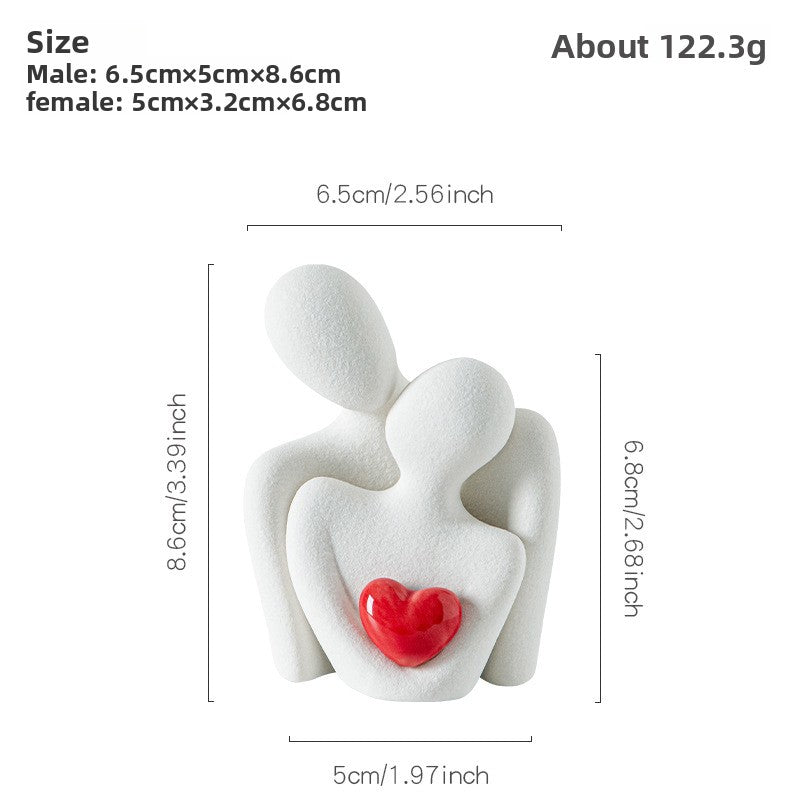 White porcelain sculpture