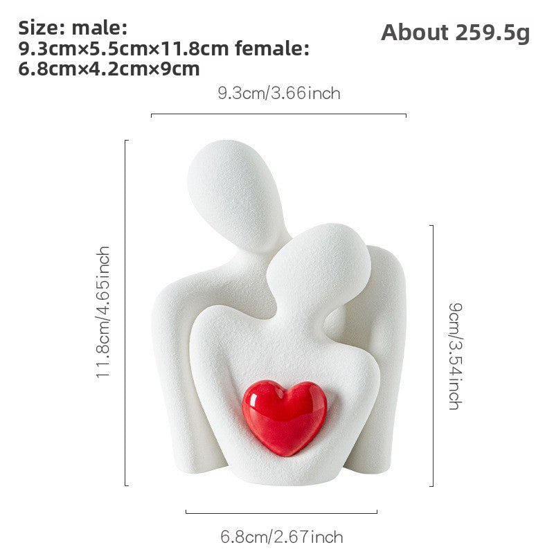 White porcelain sculpture