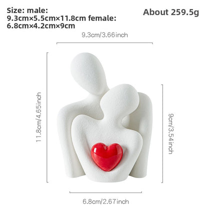 White porcelain sculpture