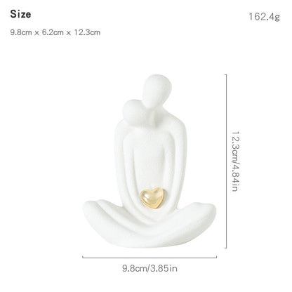 White porcelain sculpture