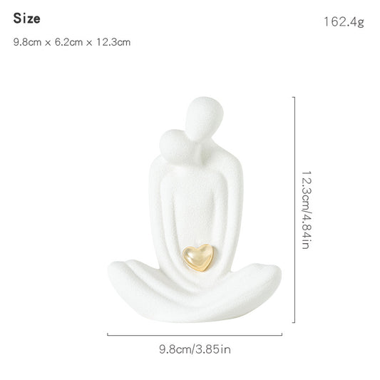 White porcelain sculpture