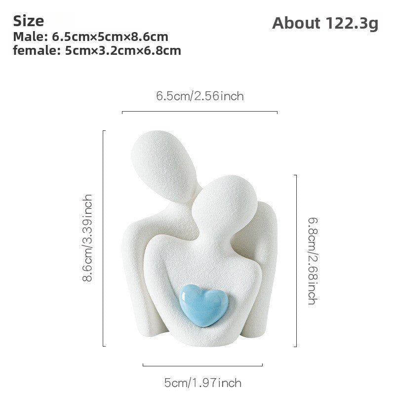 White porcelain sculpture