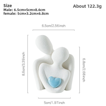 White porcelain sculpture