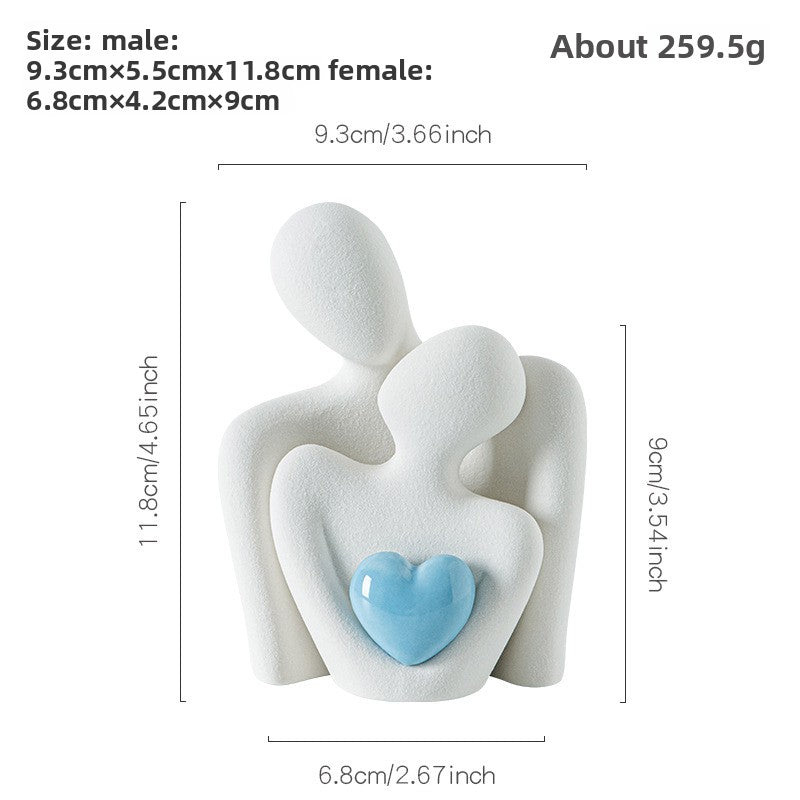 White porcelain sculpture