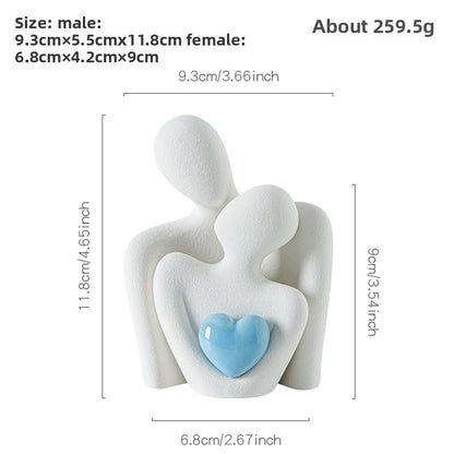 White porcelain sculpture