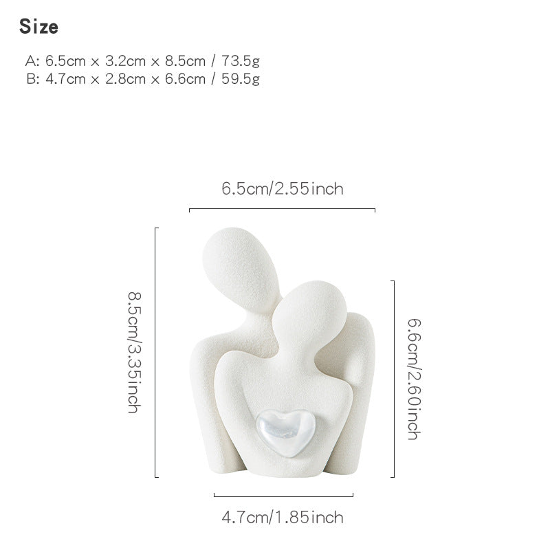 White porcelain sculpture