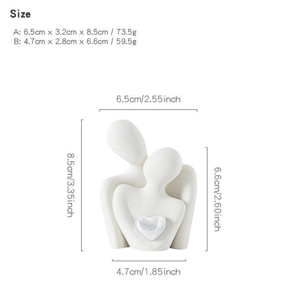 White porcelain sculpture