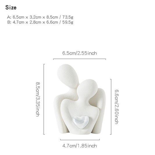 White porcelain sculpture