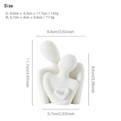 White porcelain sculpture