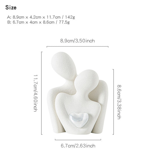 White porcelain sculpture
