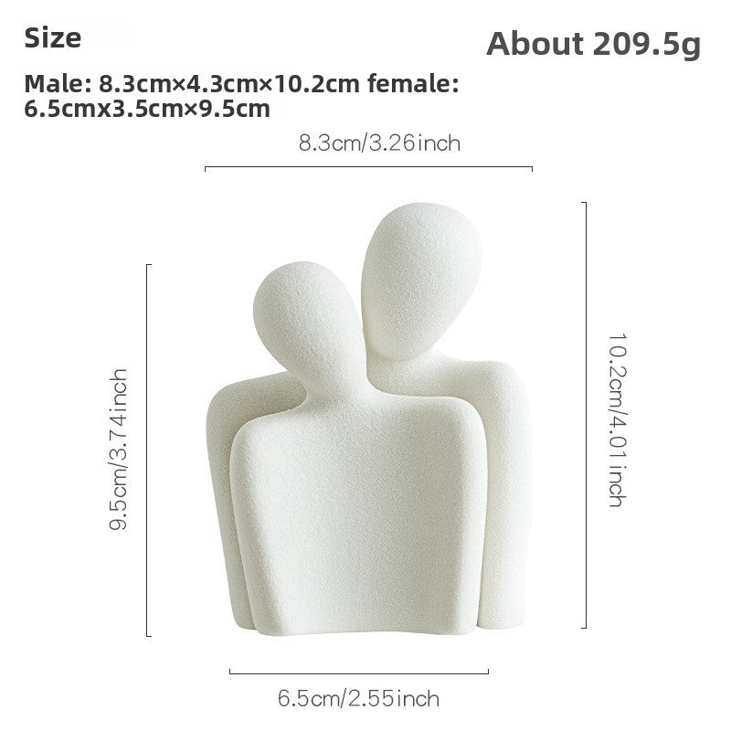 White porcelain sculpture