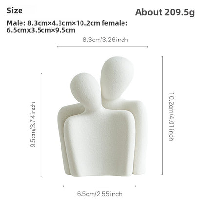 White porcelain sculpture