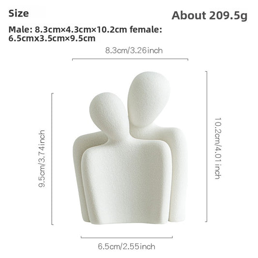 White porcelain sculpture
