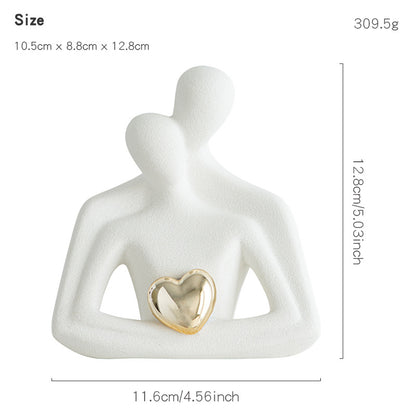 White porcelain sculpture