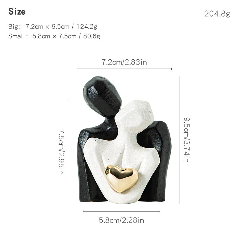 White porcelain sculpture