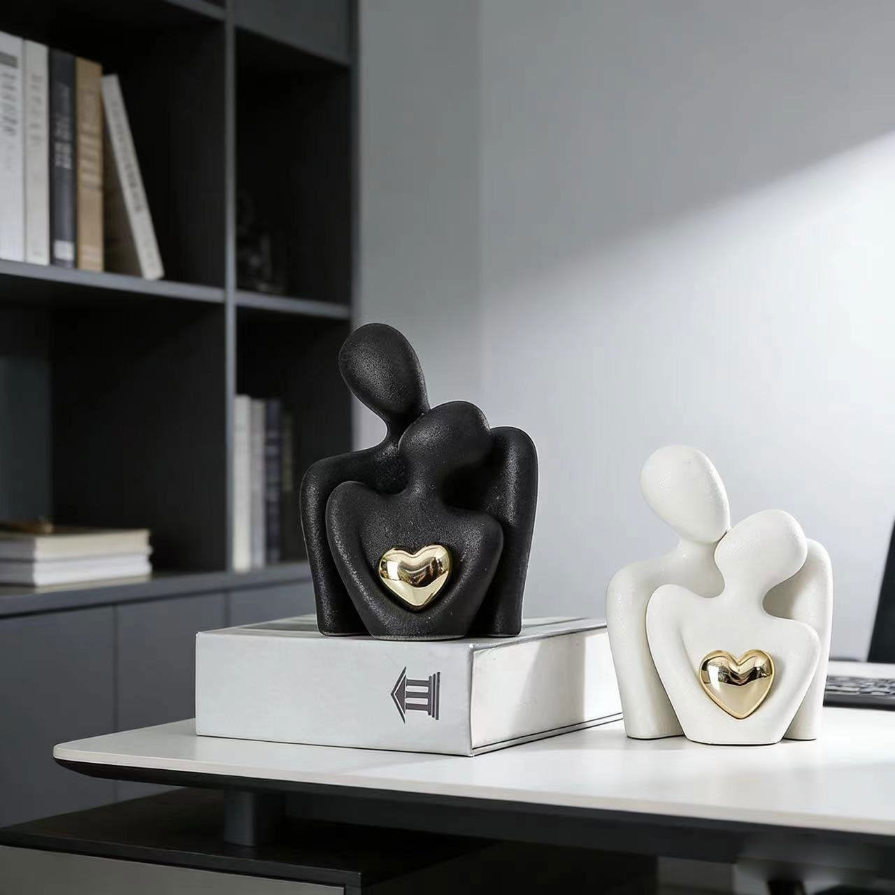 White porcelain sculpture