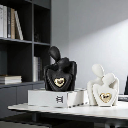 White porcelain sculpture
