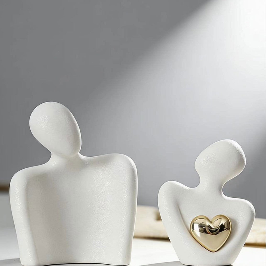 White porcelain sculpture