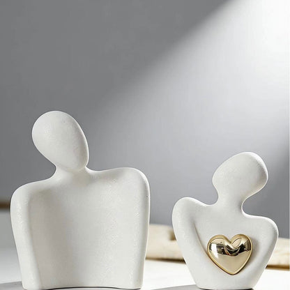 White porcelain sculpture