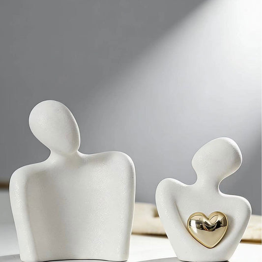 White porcelain sculpture