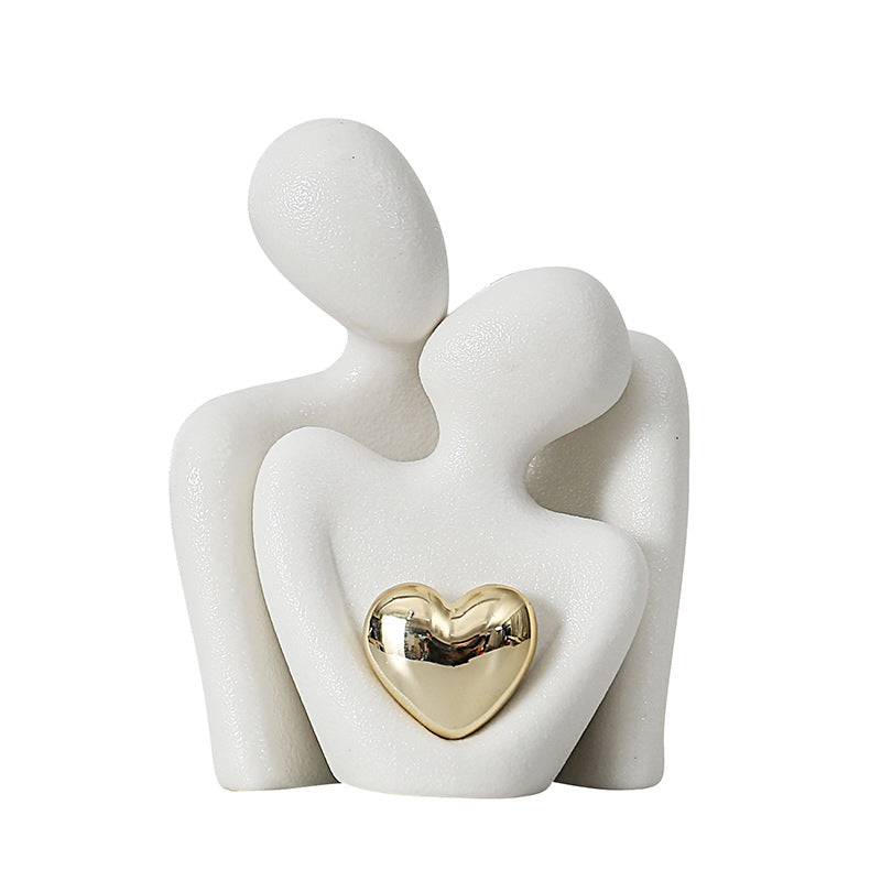 White porcelain sculpture