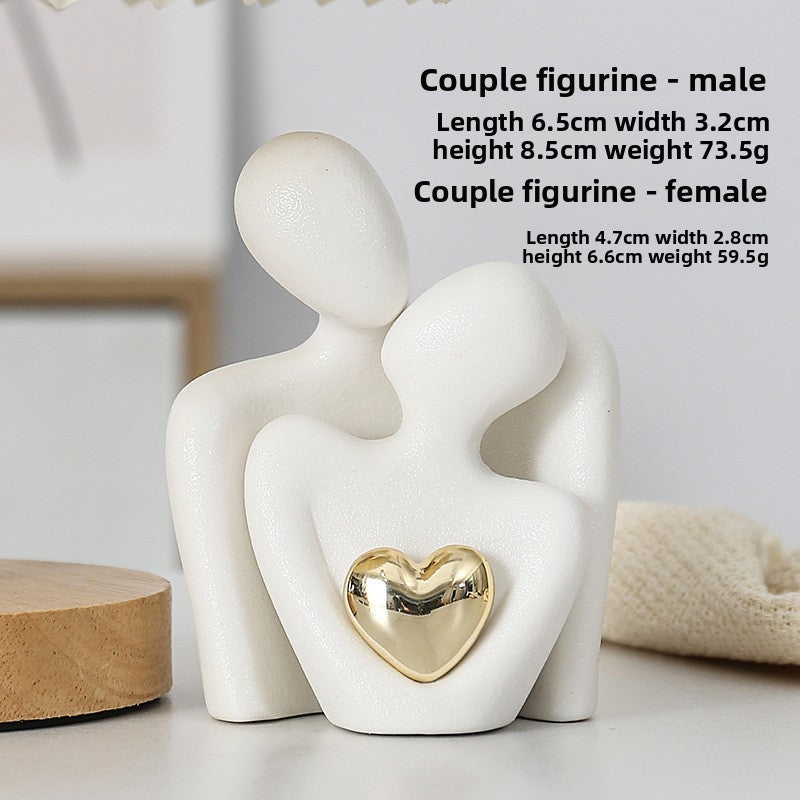 White porcelain sculpture