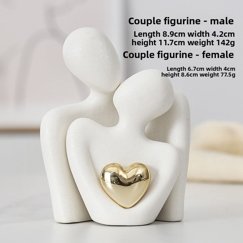 White porcelain sculpture