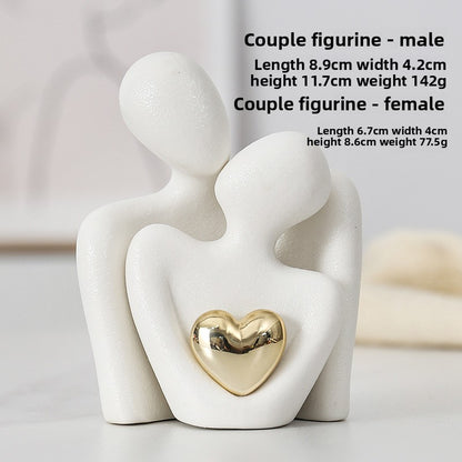 White porcelain sculpture