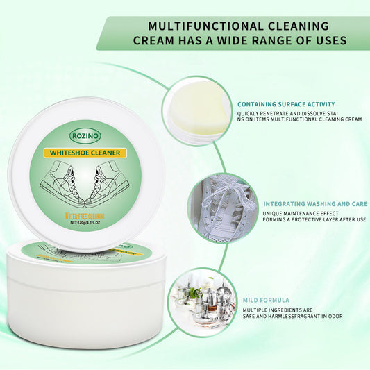 White shoe cleaning cream