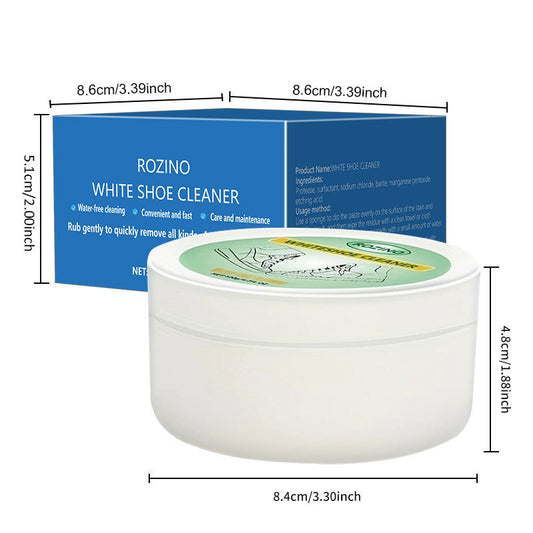 White shoe cleaning cream