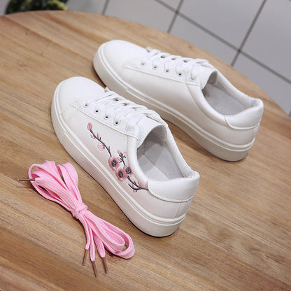 White shoes - Korean-style women's shoes