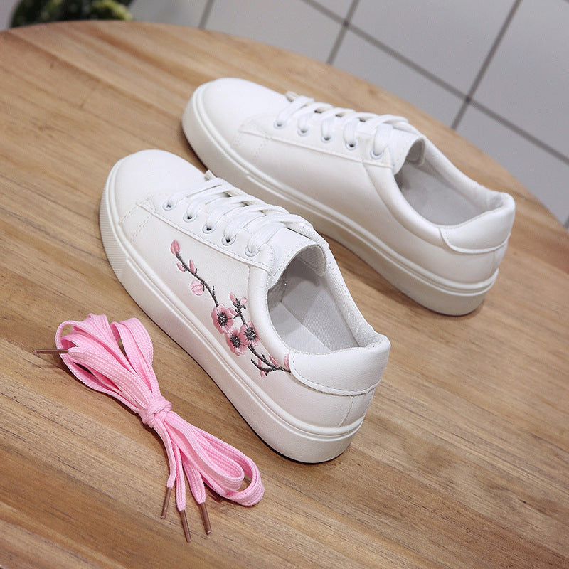 White shoes - Korean-style women's shoes