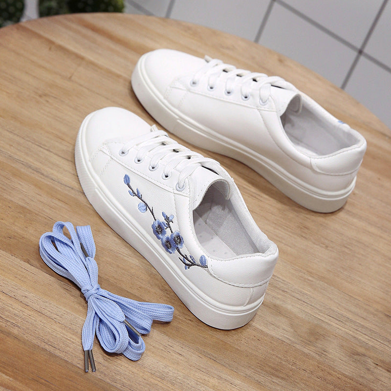 White shoes - Korean-style women's shoes