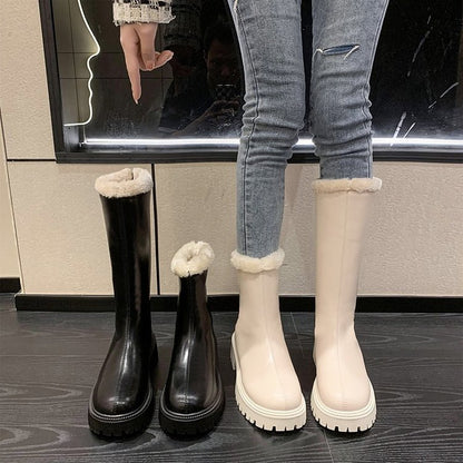 White simple Martin boots