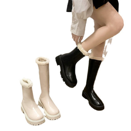 White simple Martin boots