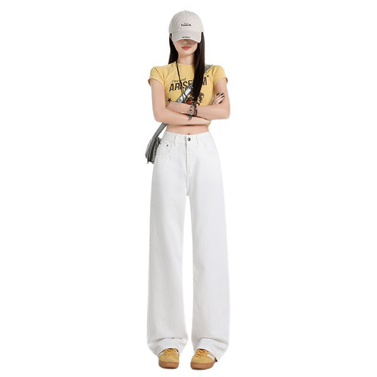 White Tencel Lyocell Jeans