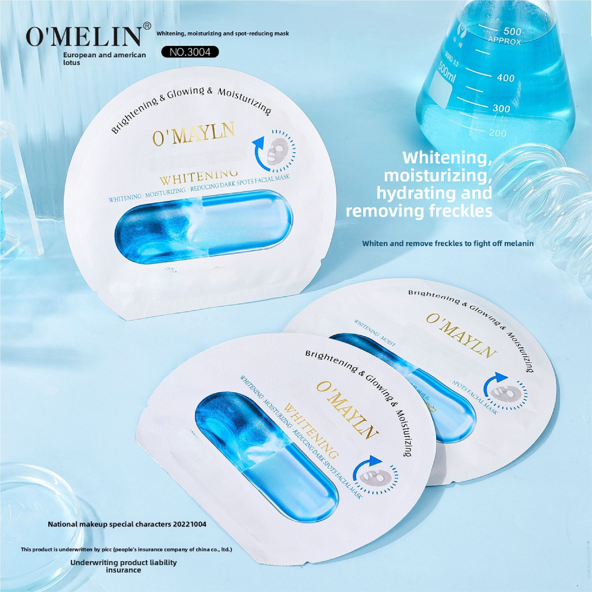 whitening face mask