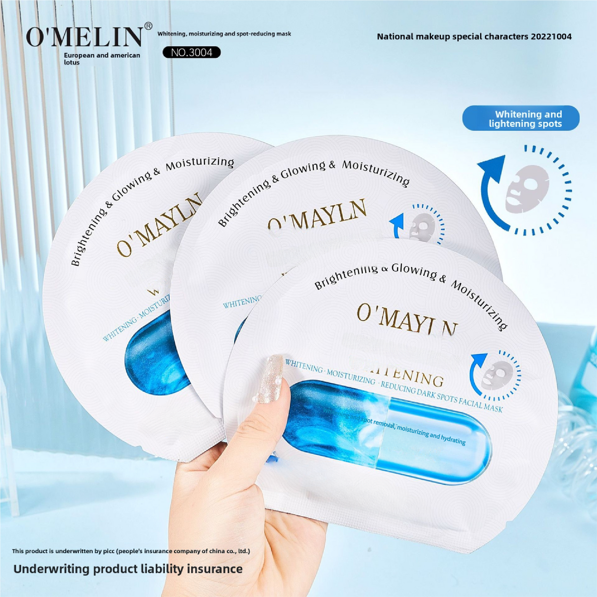 whitening face mask