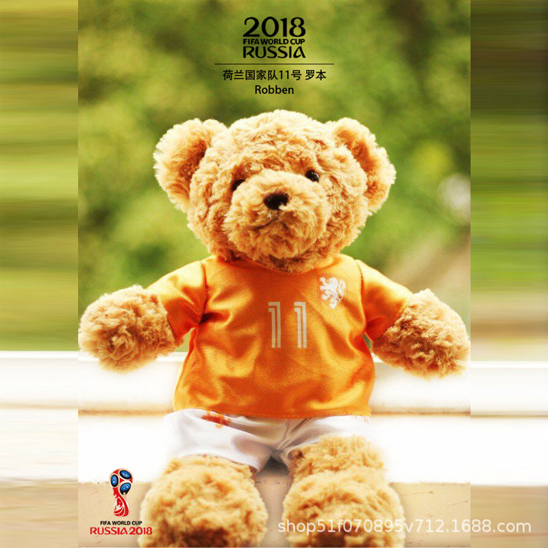 Wholesale Jersey Teddy Bear Dolls, Athlete Fan Event Gifts, Game Souvenirs, Dolls, Dropshipping
