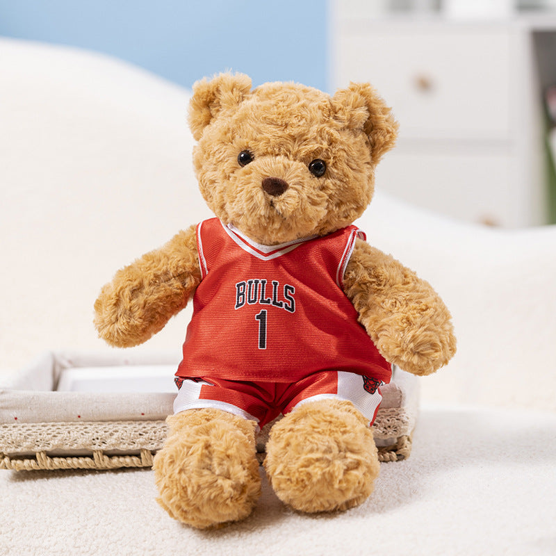 Wholesale Jersey Teddy Bear Dolls, Athlete Fan Event Gifts, Game Souvenirs, Dolls, Dropshipping